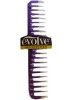 Wide Teeth Comb Metallic Purple 4552