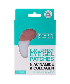 Beauty Formulas Dual Effect Eye Gel Patches With Niacinamide And Collagen