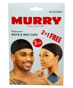 Murry Collection 3 Pcs Stocking Wig Cap