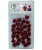 Style Collection Heart Shape Hair Beads BD003 Maroon