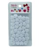 Style Collection Heart Shape Hair Beads BD003 White