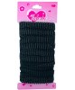 Valeria Hair Elastic Bands Black 15008BLK