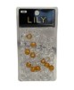 Lily Collection Beads Gold And Crystal 608