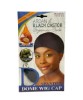 Donna Argan And Black Castor Spandex Dome Wig Cap 22673 Black