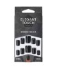 Elegant Touch Black Nail With Glue