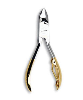 Stainless Half Gold Nail Pliers 54010