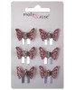 Glitter Butterfly Mini Clamps Assorted 4020