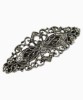 Metal Crystal Flligree Barrette 5816