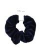 High Shine Navy Velvet Large Scrunchie 9330