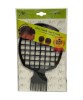 Afro Twist Hair Comb 2 In 1 Round Shape Black