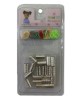 Bead Kit Hair Accessories Metal Beads Large Tube BD004T Silver