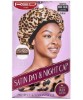 Satin Day And Night Cap Leopard HDNP03