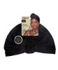 Red By Kiss Glamour Premium Top Knot Turban HQ401 Black