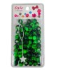 Style Collection Pattern Beads BD012 Black And Green