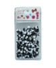 Style Collection Hair Beads BD011 White And Black