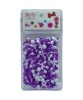 Style Collection Hair Beads BD011 White And Purple