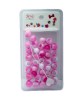 Style Collection Hair Beads White And Pink BD009B