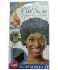 Titan Argan And Black Castor Satin Sleep Cap 22612 Black