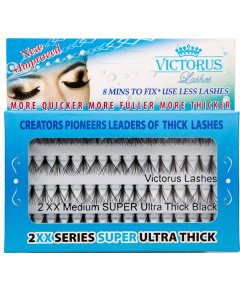 2XX Series Medium Super Ultra Thick Black Lashes