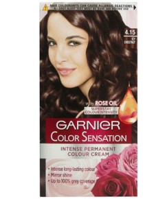 Color Sensation Intense Permanent Colour Cream Icy Chestnut 4.15