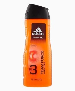 Adidas Team Force 3In1 Shower Gel With Orange Extract