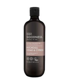 Goodness Men Patchouli Cedar And Cypress Natural Shower Gel