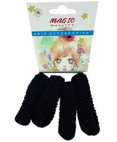 Magic Quality Hair Elastic Bands Black TT22B
