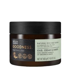 Goodness Oud Cedar And Amber Natural Oils Salt Scrub