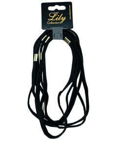 Lily Collection Long Elastic Headband Black RS160