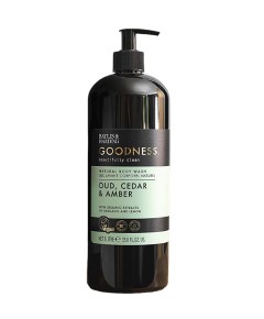 Goodness Oud Cedar And Amber Natural Body Wash