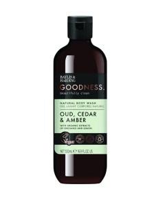 Goodness Oud Cedar And Amber Natural Body Wash