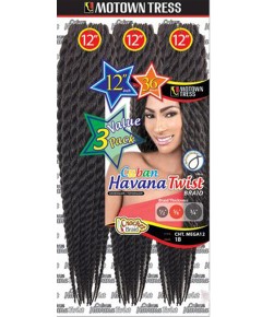 Motown Tress Syn CHT Mega 12 Cuban Twist Braid