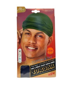 Cotton And Silk Day And Night Silky Satin Lined Turban MBIC303A