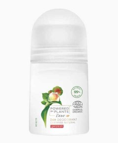 Powered By Plants Certified Natural Geranium 24H Deodorant Roll On