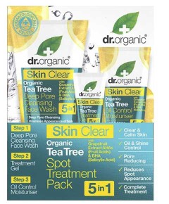 Skin Clear Organic 5 In 1 Tea Tree Spot Treatment Pack