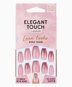 Luxe Looks Strip Tease Nails With Glue