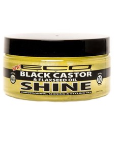 Eco Style Black Castor And Flax Seed Oil SHINE Gel
