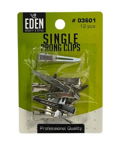 Eden Professional Quality Single Prong Clips 03601