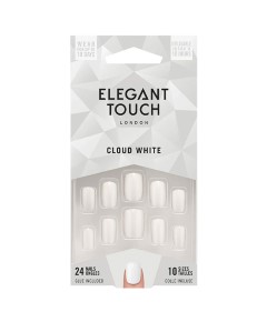 Elegant Touch Cloud White Nail With Glue