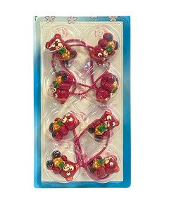 Choice And Joyces Accessory Maroon Bear 479