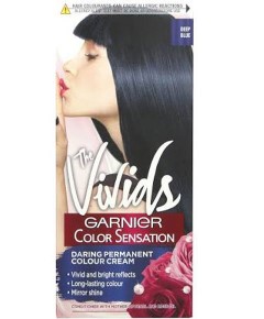 The Vivids Color Sensation Daring Permanent Hair Colour Cream Deep Blue