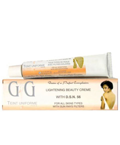 G and G Lightening Beauty Cream Tube with D.S.N. 56