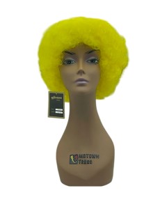 Halloween Costume Party Afro Wig 388A Yellow