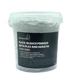 Black Bleach Powder With Plex And Keratin