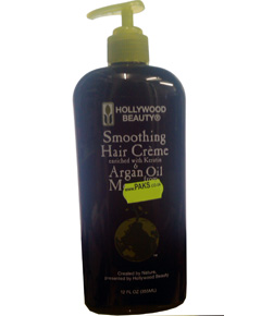 Hollywood Beauty Smoothing Hair Creme with Keratin and Argan Oil from Morocco