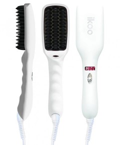 E Styler Hair Straightening Brush Platinum White