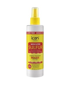 Ican Medicated Sulfur Dandruf Treatment Braids Spray