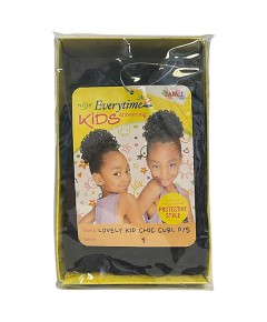 Noir Every Time Lovely Kid Chic Curl Drawstring