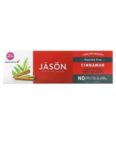 Jason Healthy Mouth Fluoride Free Cinnamon Toothpaste