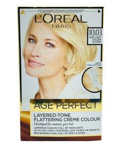Age Perfect Layered Tone Flattering Creme Colour 10.03 Very Light Golden Blonde